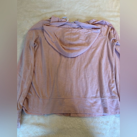 Baby Pink Hooded Light Zip-Up - Picture 3 of 3